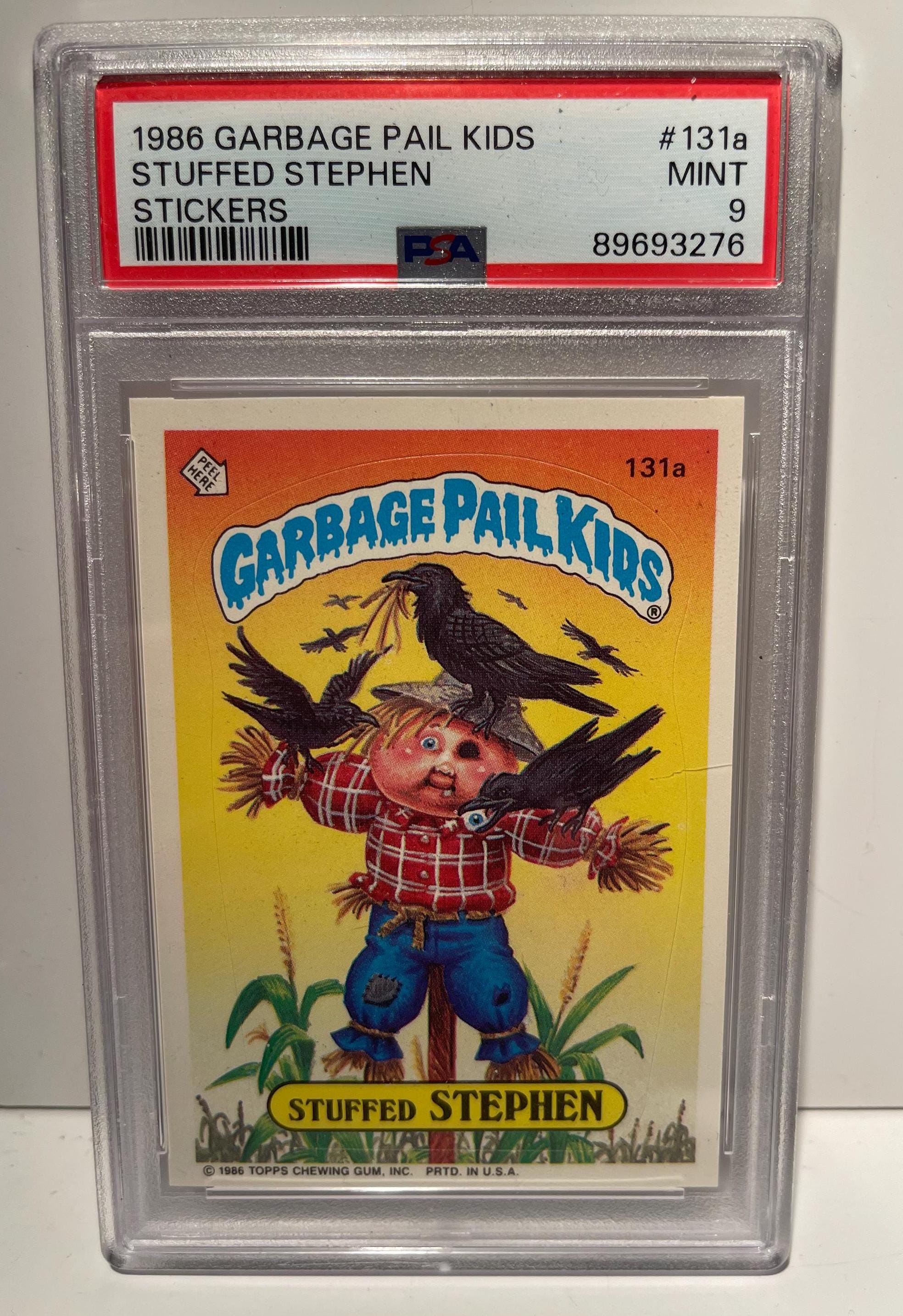 1986 Garbage Pail Kids 131A - Stuffed Stephen - Graded