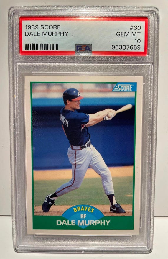 1989 Score Dale Murphy PSA 10 Gem Mint - Atlanta Braves Legend