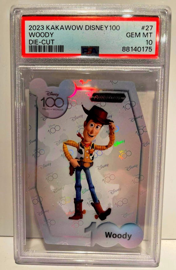 2023 Kakawow Disney100 PSA 10 GEM MINT Die-cut #27 Woody Toy Story