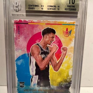 2023 Panini Court Kings Victor Wembanyama RC Level II Beckett BGS 10 image 1