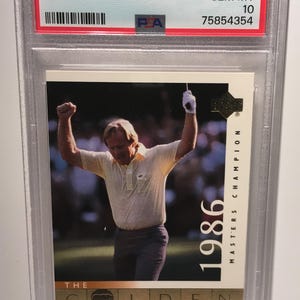 Jack Nicklaus 2001 Upper Deck Golf #123 Rare PSA 10 Gem Mint