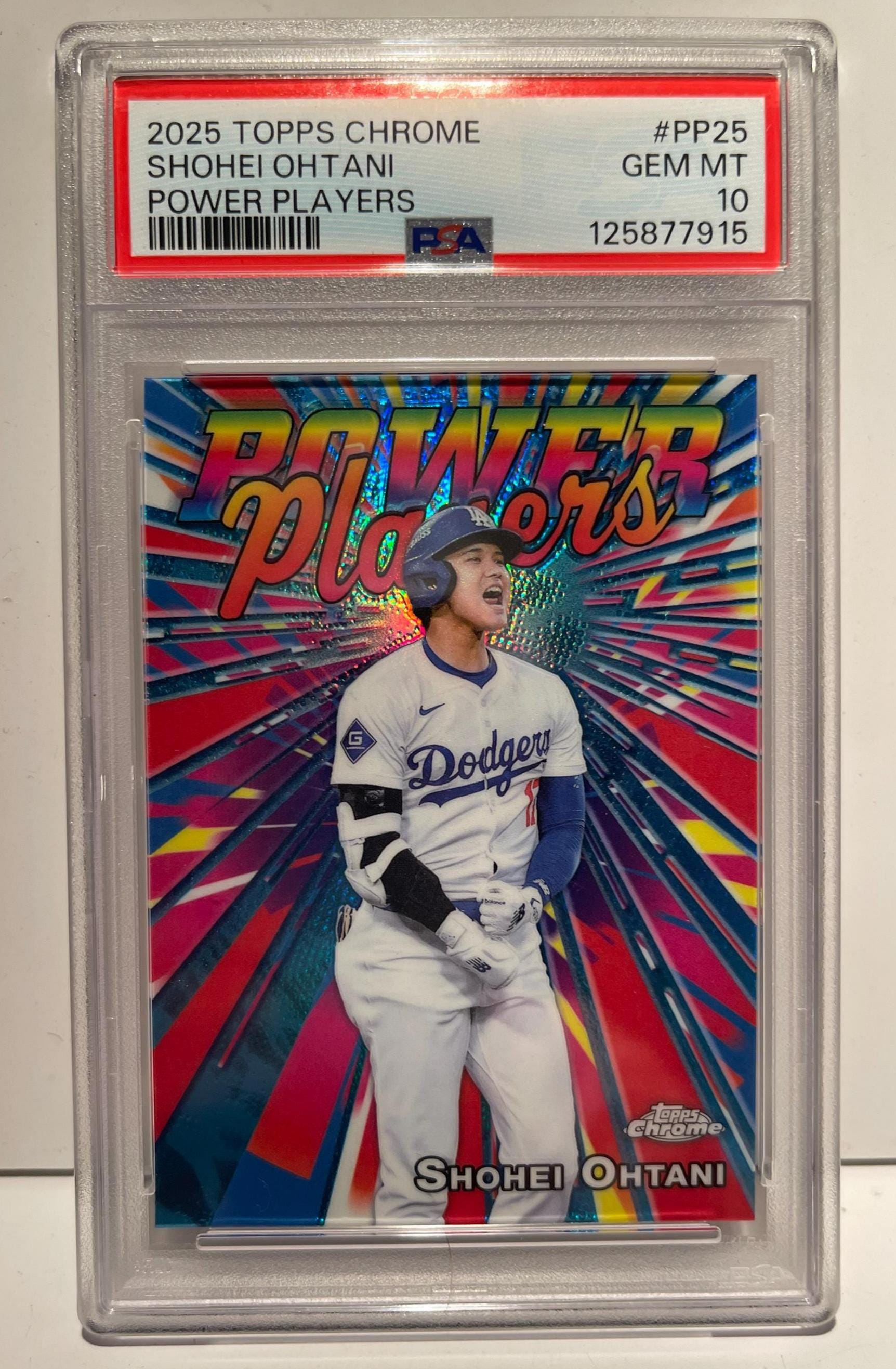 2025 Topps Chrome Shohei Ohtani Power Players #PP25 PSA 10 Dodgers 