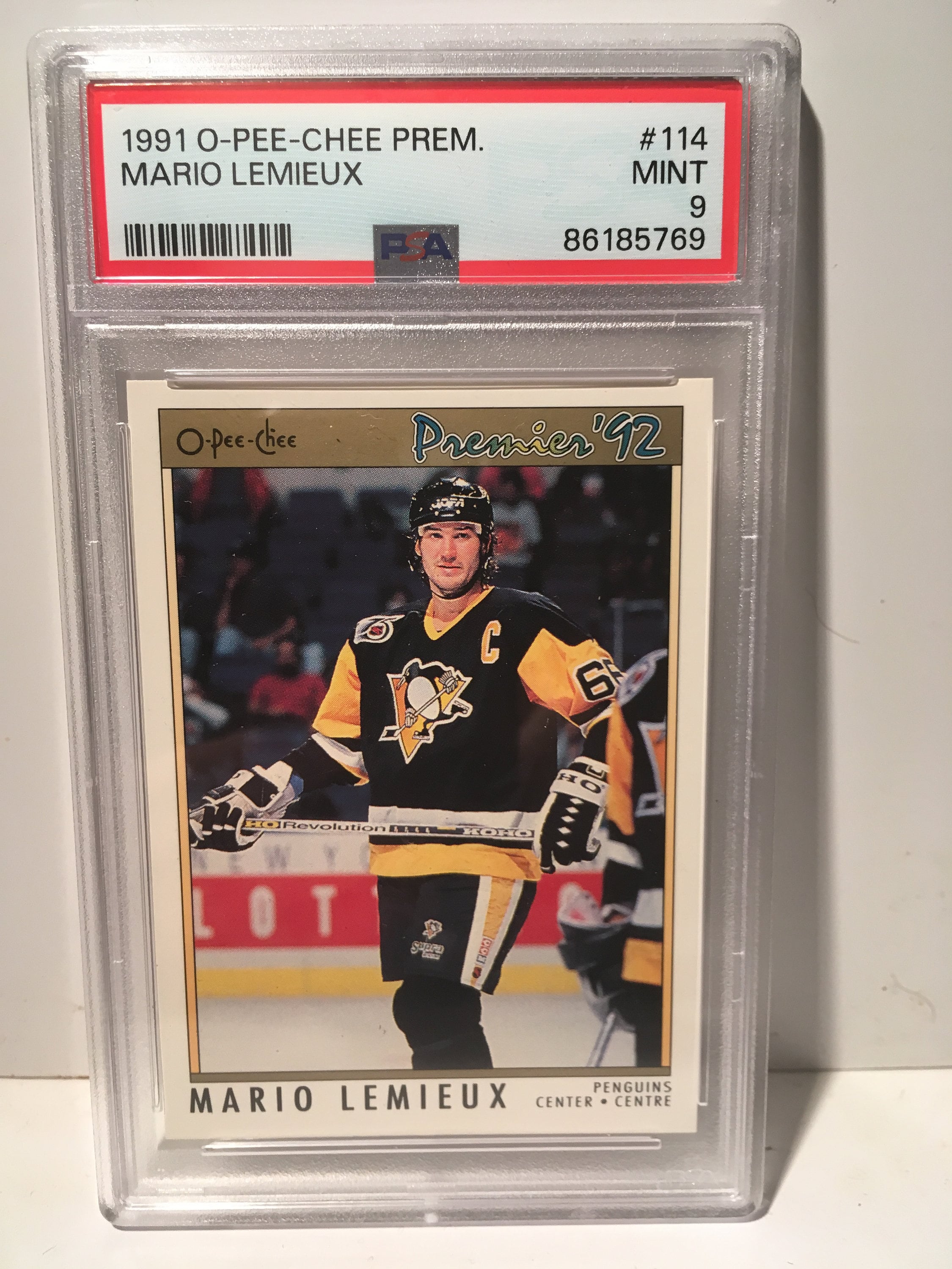 1991/92 O-PEE-CHEE PREMIER NHL HOCKEY CARD #14 PATRICK ROY