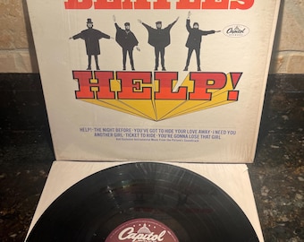 ビートルズ レア サイン入り ヘルプ! レプリカ カバー LP アルバム