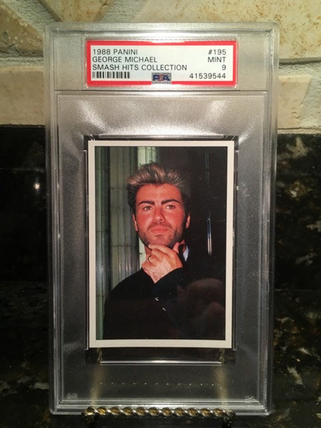 George Michael Panini Smash Hits Sticker 1988 Panini Rare Graded 9 by ...