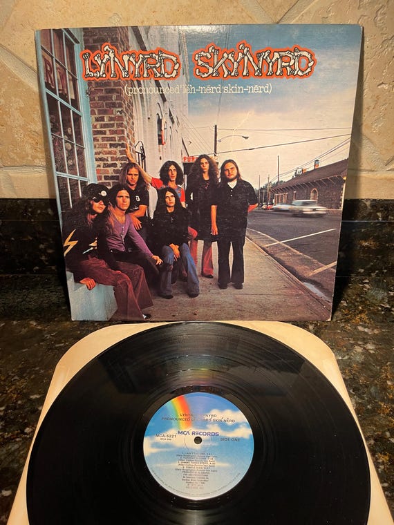 Lynyrd Skynyrd -"Pronounced Leh-Nerd Skin-Nerd" Vinyl LP Record Free Bird- EX Debut