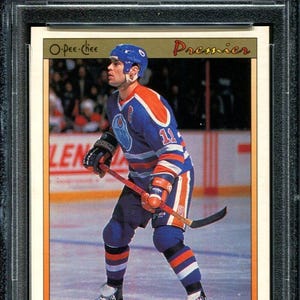 1990 O-Pee-Chee Premier Mark Messier #71 - Graded Authenticated & Encased by PSA