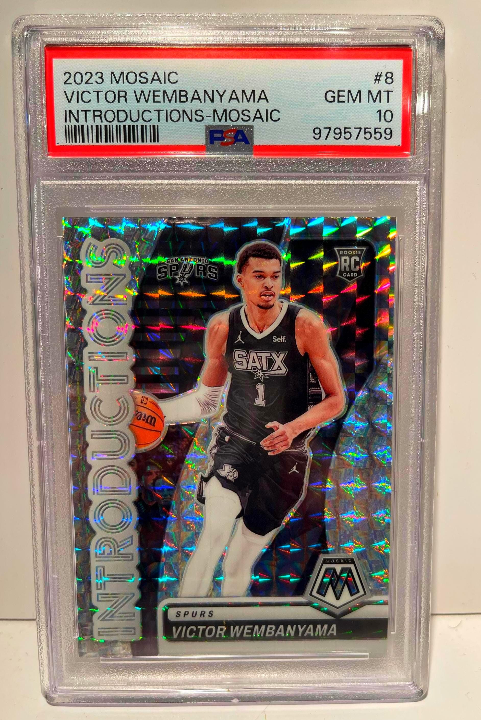 VICTOR WEMBANYAMA 2023 Panini Mosaic Rookie Introductions Prizm #8 