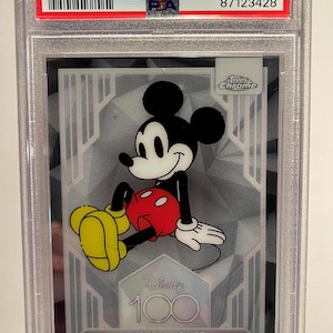 2023 Topps Chrome Disney 100 Mickey Mouse #1 PSA 10 Rare Encased