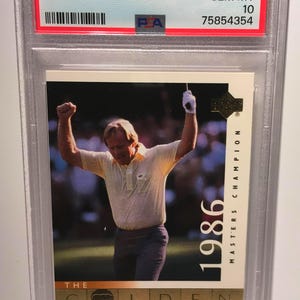Jack Nicklaus 2001 Upper Deck Golf #123 Rare PSA 10 Gem Mint