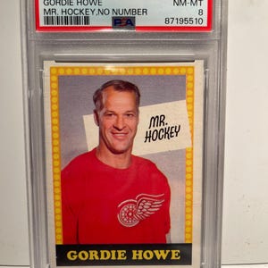 1969 O-Pee-Chee &quot;Mr Hockey&quot; Gordie Howe PSA 8 - Authenticated/Encased Red Wings Legend