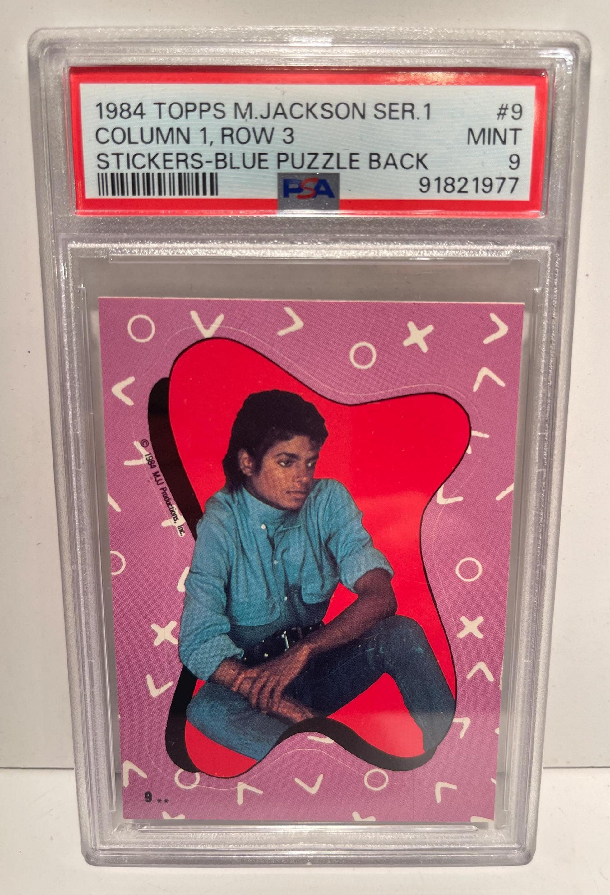 1984 Topps Michael Jackson Series 1 Stickers #9 - PSA 9 Mint - Etsy