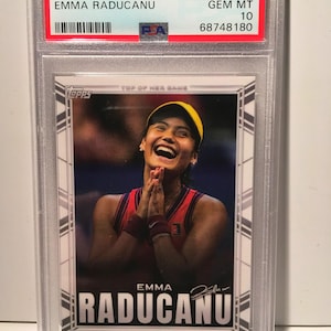 2022 Topps X Emma Raducanu #29 Tennis WTA Rookie Card PSA 10! - Graded Encased