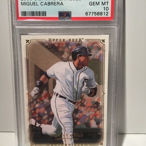 2008 Upper Deck Masterpieces #36 Miguel Cabrera Detroit Tigers PSA 10 Rare