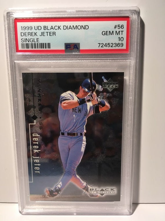 Derek Jeter 1999 Upper Deck Black Diamond #56 PSA 10 Rare Encased