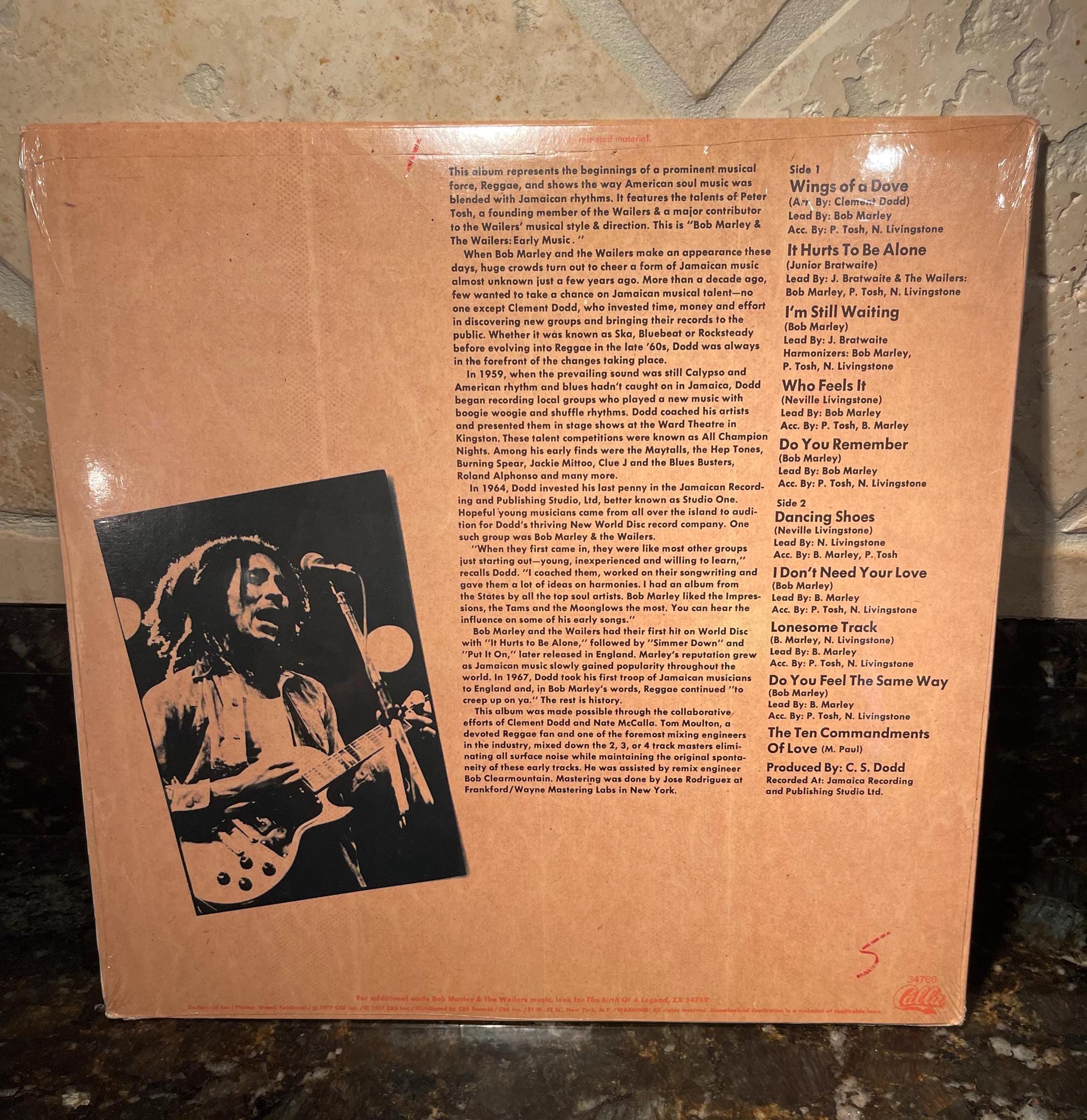 Bob Marley & The Wailers Early Music Featuring Peter Tosh LP