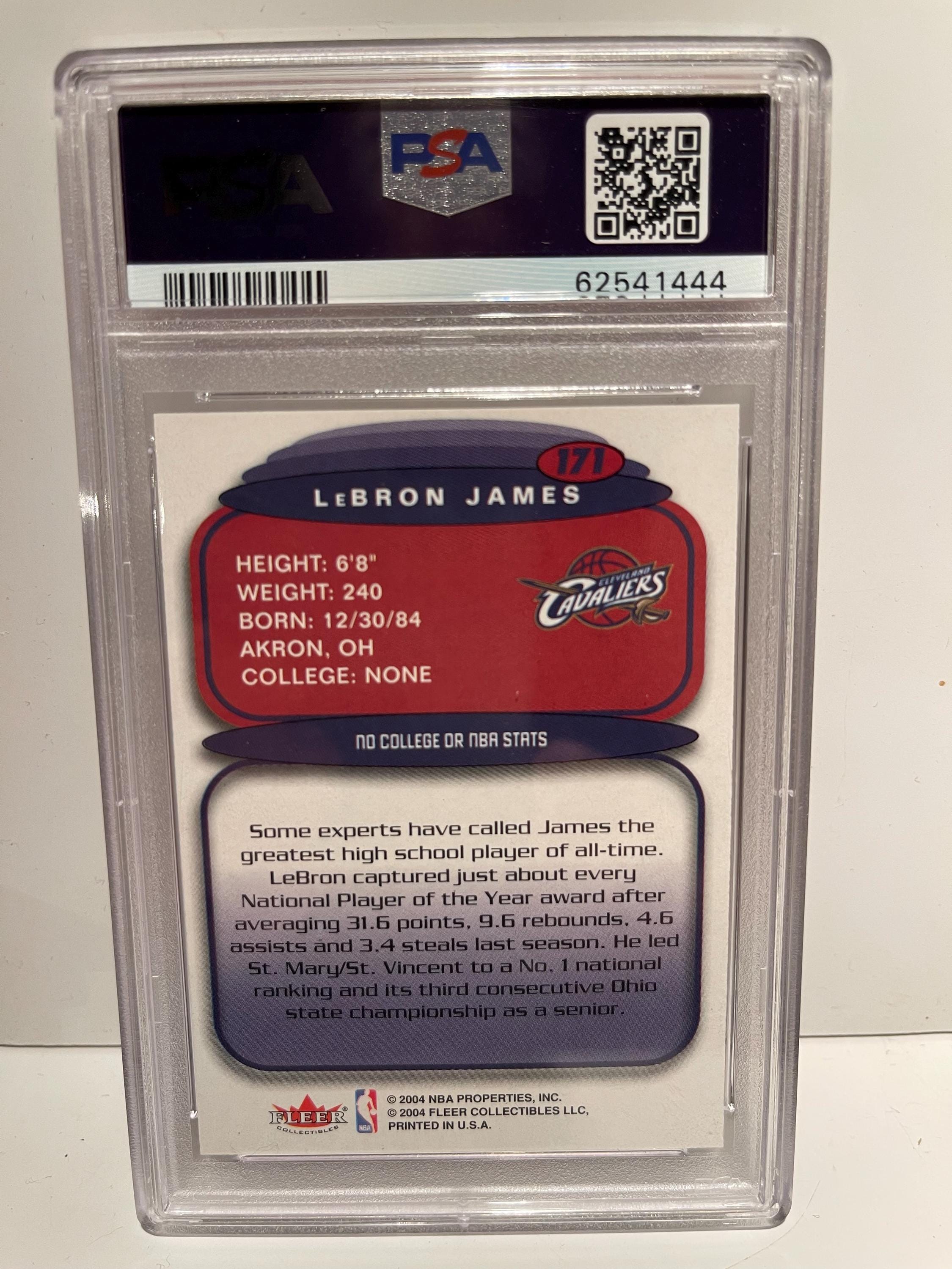2003 Fleer Ultra Lebron James Hummer H2 RC PSA 9 MINT - Graded 