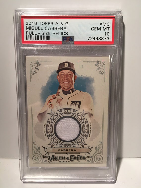 2008 Topps Allen Ginter Full Size Relics Card Miguel Cabrera Detroit Tigers  PSA 10 Rare - Etsy Sweden