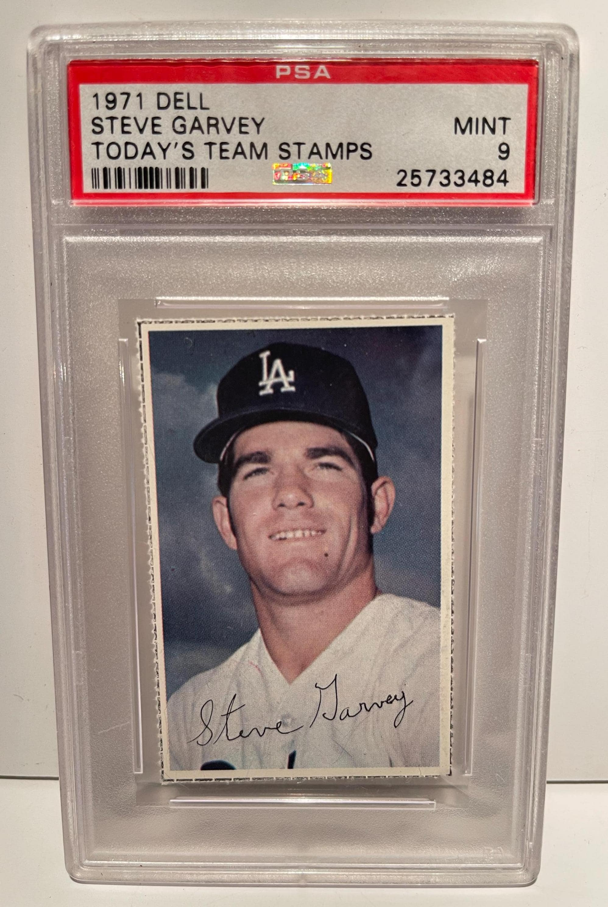 Steve Garvey 1971 Dell Today's Team Stamps Rookie Stamp PSA 9 Mint ...