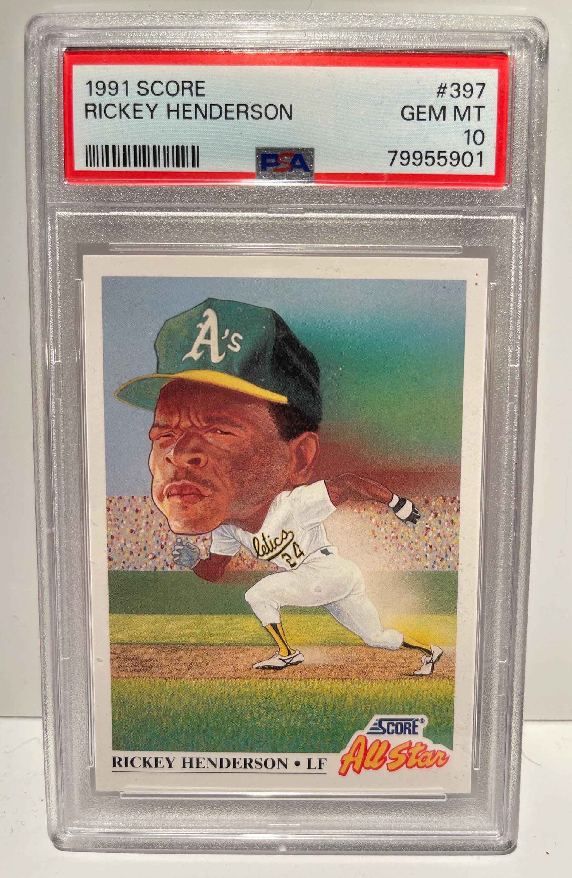 Rickey Henderson Autographed 1980 Topps Rookie Card #482