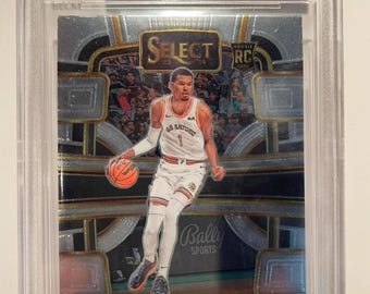 2023 Select Victor Wembanyama Rookie Card Spurs Beckett BGS 10 Pristine - Graded Encased Hot!