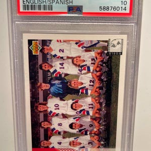 1994 Upper Deck World Cup Soccer USA US Womens National Team Card Gem Mint PSA 10 Graded Encased Hamm Foudy