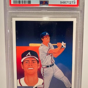 1989 Upper Deck Dale Murphy #672 Braves Checklist PSA 10 Graded Encased