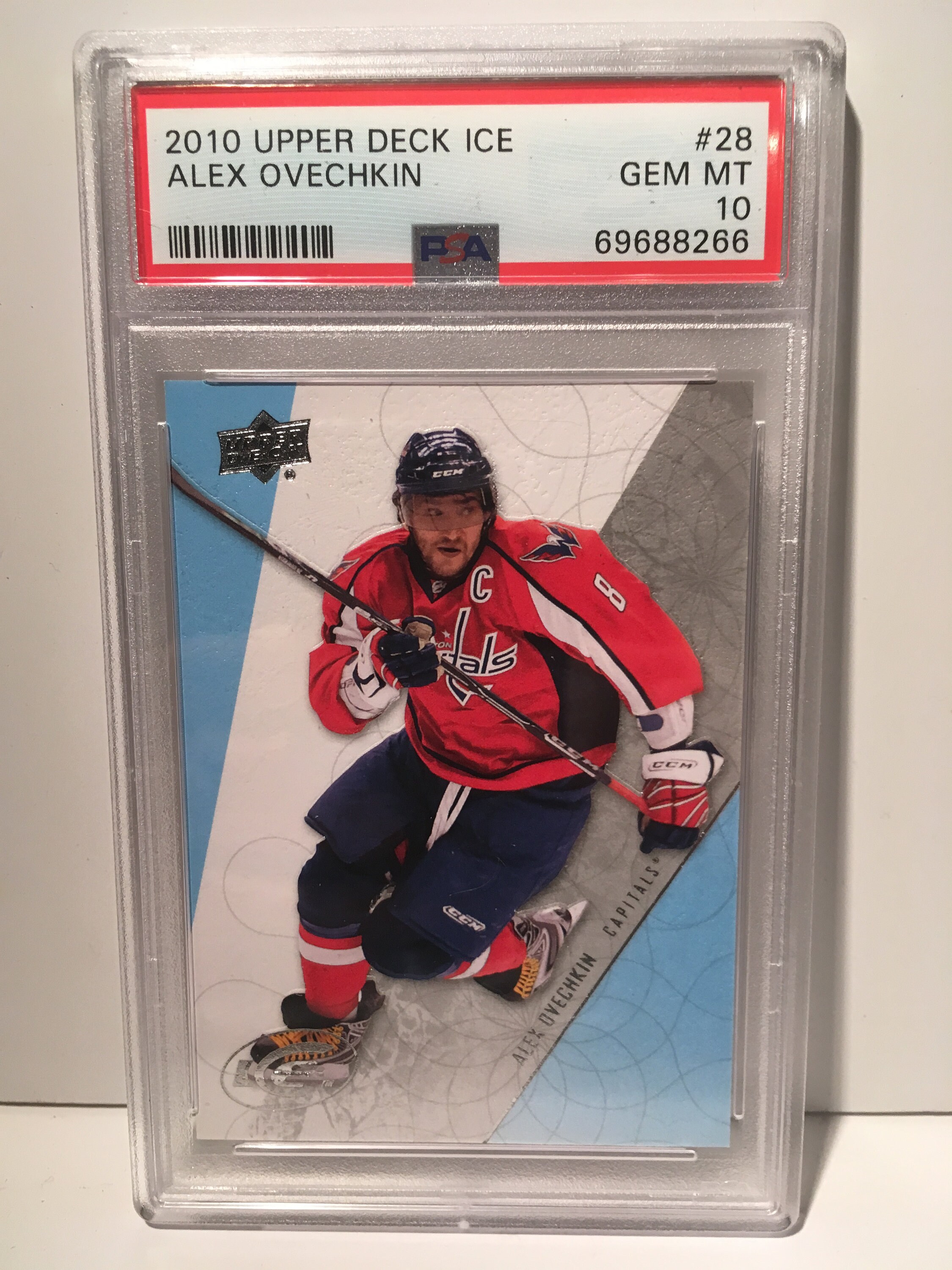 Alex Ovechkin 2010 Upper Deck Ice #28 PSA 10 Gem Mint - Encased