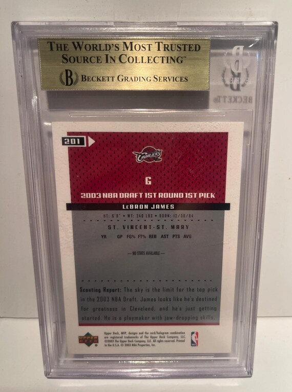 2003 upper deck mvp lebron james