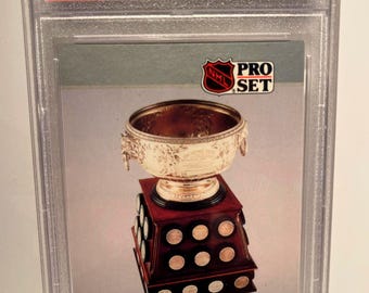 Juego profesional de 1990 "Trofeo Art Ross" Wayne Gretzky PSA 9 Mint Graded Encase