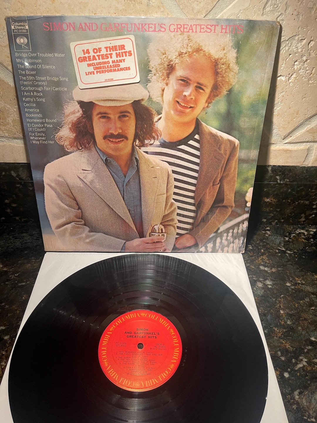 Simon and Garfunkel Greatest Hits Vintage LP Record Vinyl NM