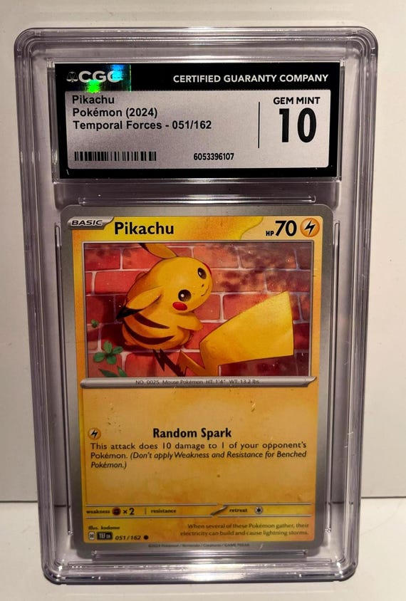 graded pikachu card Pikachu Illustrator Graded Holographic PROXY Slab