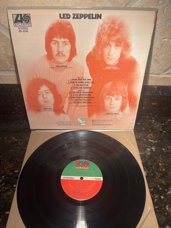Led Zeppelin 1 Debut Record Vinyl LP Rock - Vintage Pressing - EX