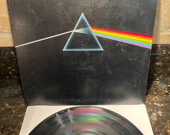 Vintage Original Vinyl Record Pink Floyd Dark Side of the Moon - Etsy