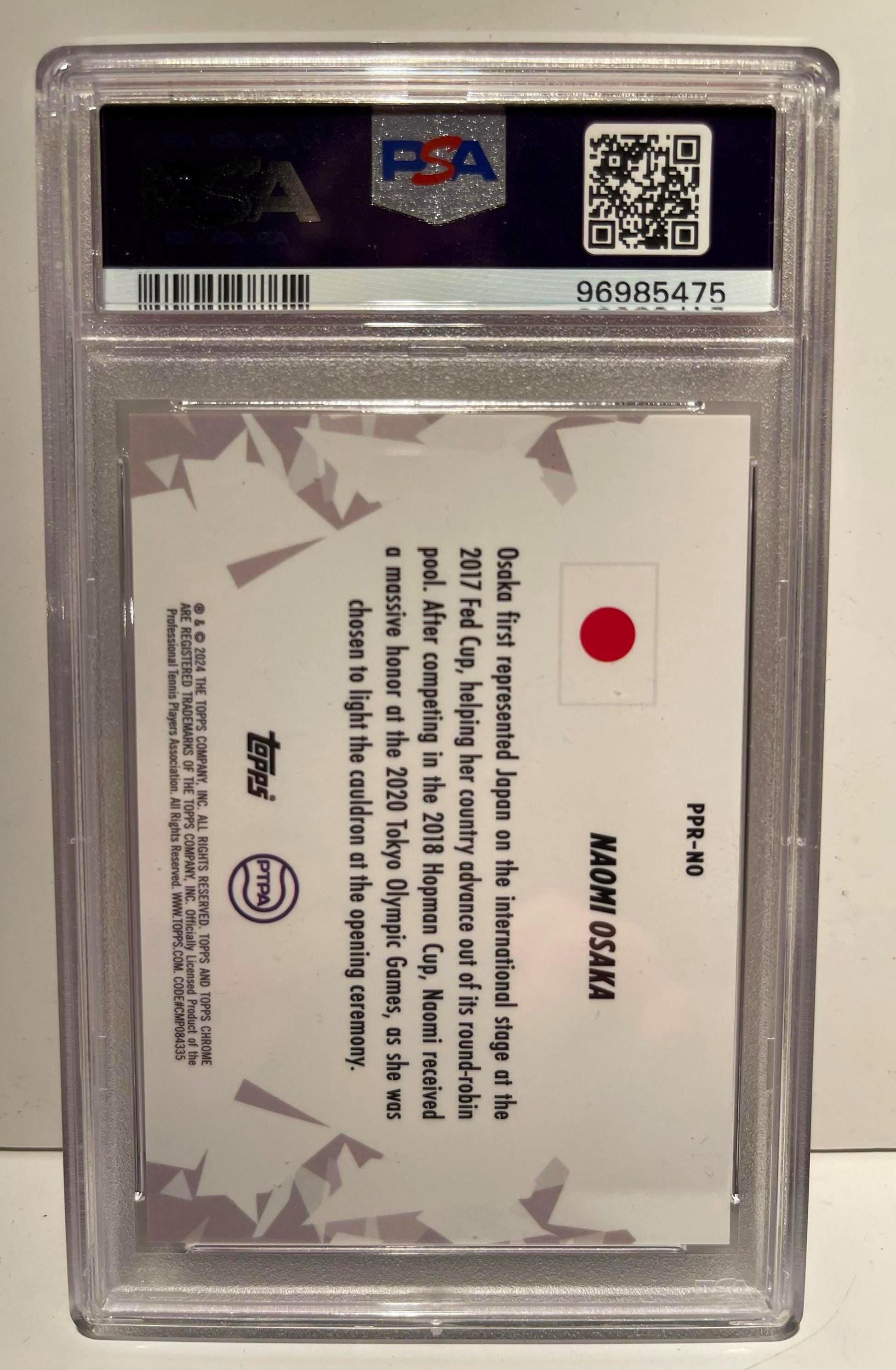 Naomi Osaka 2024 Topps Chrome Tennis Patriotic Pride #PPRNO Rare