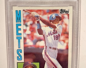1984 Topps Darryl Strawberry RC PSA 8 Mets - Graded/Encased 