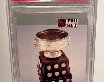 Juego profesional de 1990 "Trofeo Art Ross" Wayne Gretzky PSA 10 Gem Mint Graded Encasement