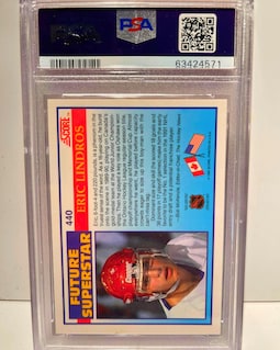 Eric Lindros 1990 Score Future Superstar Rookie Card PSA 10 Gem