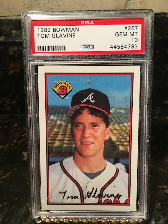 Tom Glavine 1989 Bowman Rookie Card RC Graded Encased PSA - Etsy Hong Kong