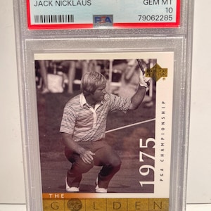 Jack Nicklaus 2001 Upper Deck Golf #119 Raro PSA 10 Gem Mint