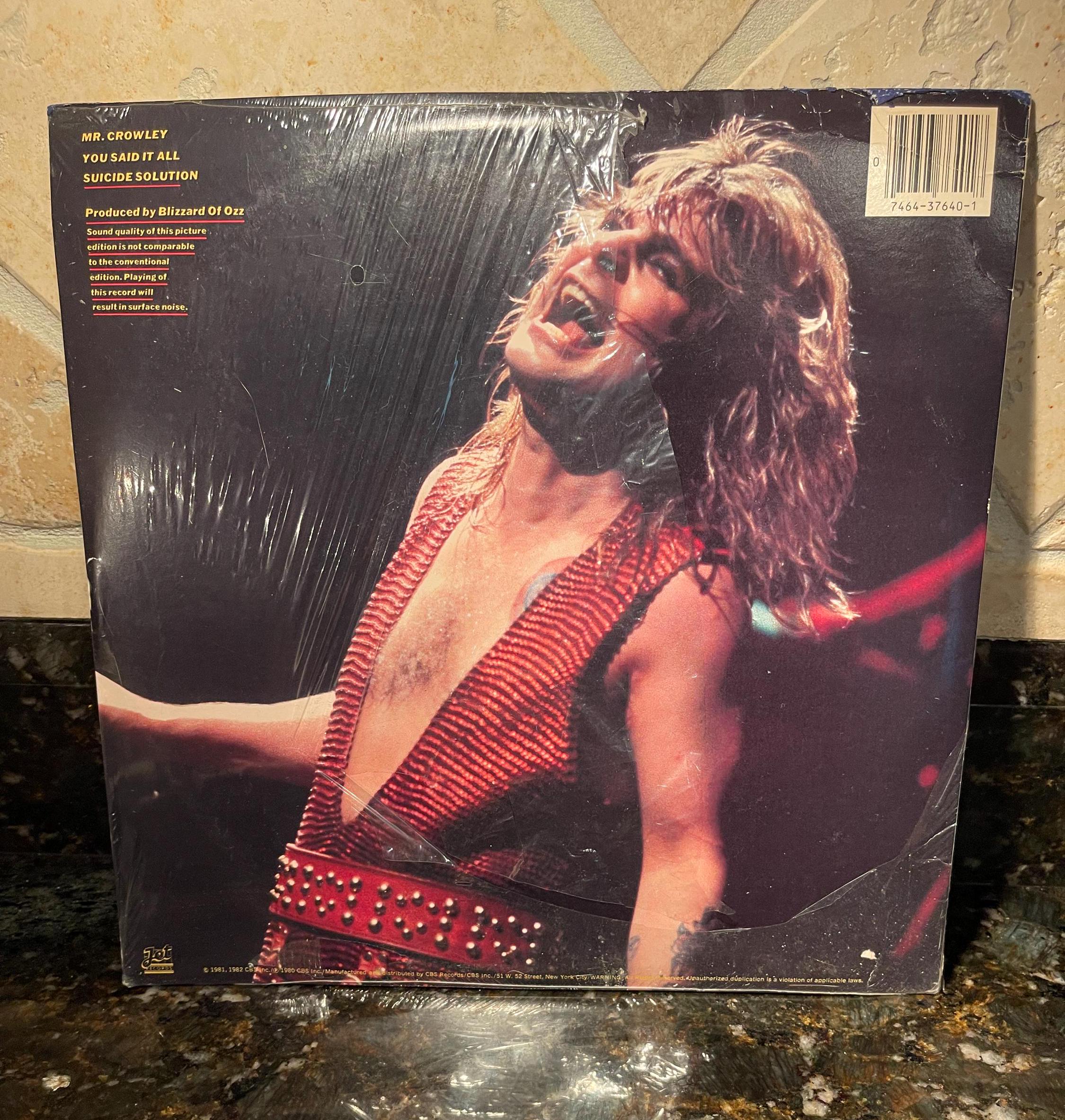 【ボブ・ディズリーのサイン入】Ozzy Osbourne/Mr.Crowley ボブ・ディズリーのサイン入】Ozzy Osbourne/Mr.Crowley レコード