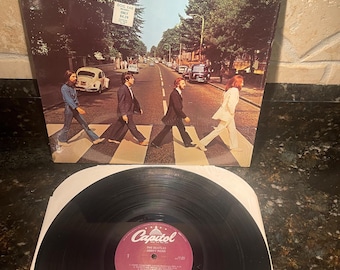 The Beatles "Abbey Road" LP Vinyl Record Capitol Vintage SHRINK Near Mint- Free Shipping! Lennon McCartney Harrison