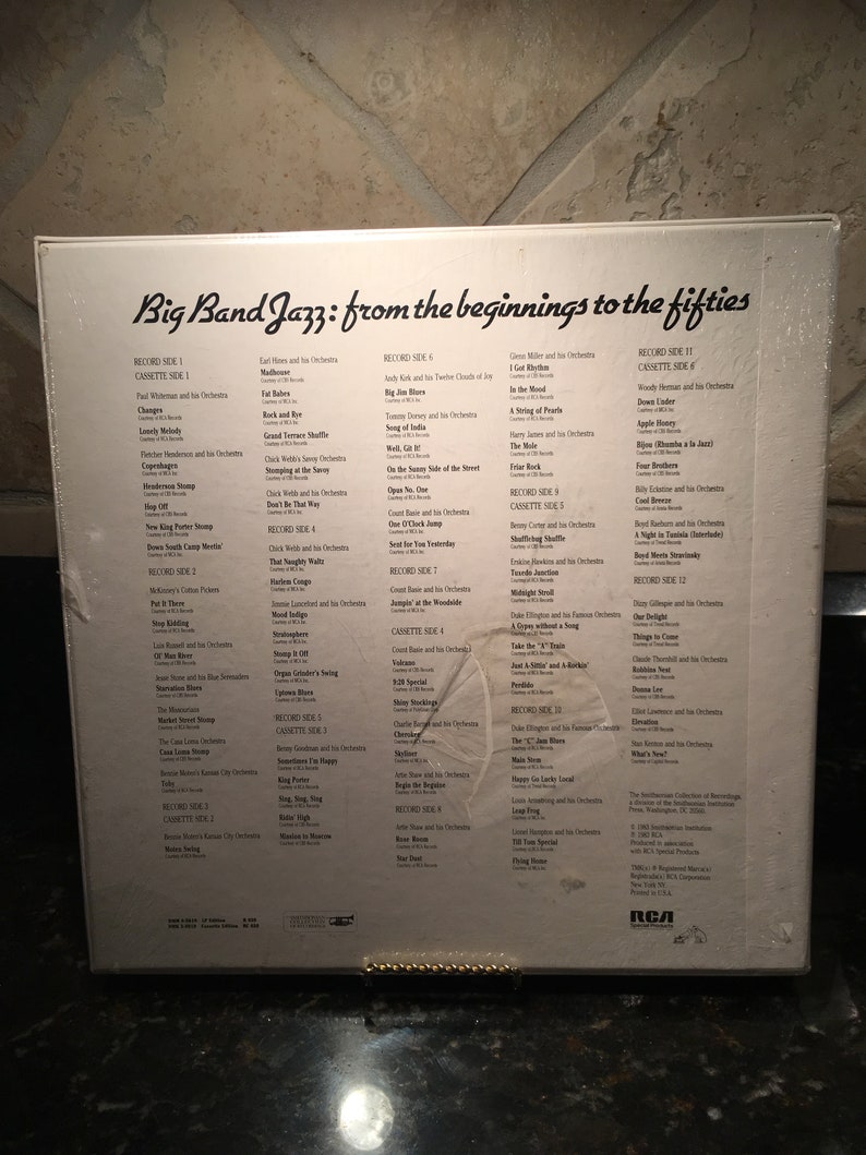 Vinyl Record Big Band Jazz: From The Beginnings To The Fifties Smithsonian 6 Lp/'s Free Shipping OOP Vintage Sealed New Condition