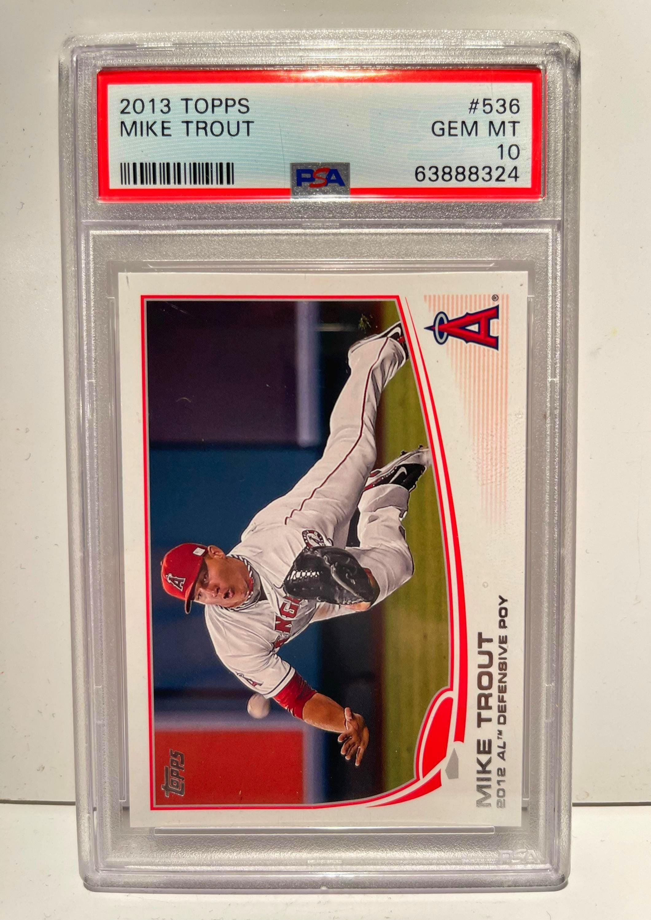 Trout Mike 0 PSA Topps Psa - | Etsy Chrome eBay 1 Graded Card 