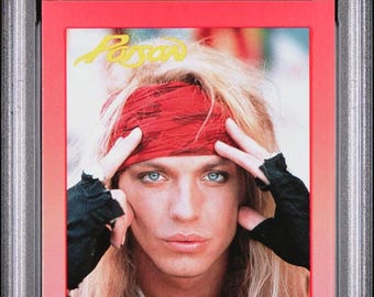 1991年POISON ブレット・マイケルズ直筆サイン色紙 ブレット・マイケルズ 1991年 トレーディングカード、ポイズン、ロック