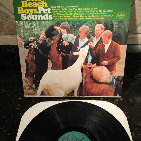 The Beach Boys "Pet Sounds" - Near Mint Condition -  LP Vinyl Record - Classic vintage pressing -  Free Shipping