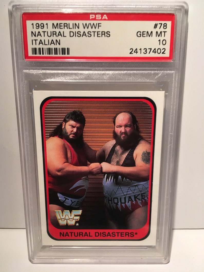 1991 Merlin Italian WWF natural Disasters PSA 10 - Etsy