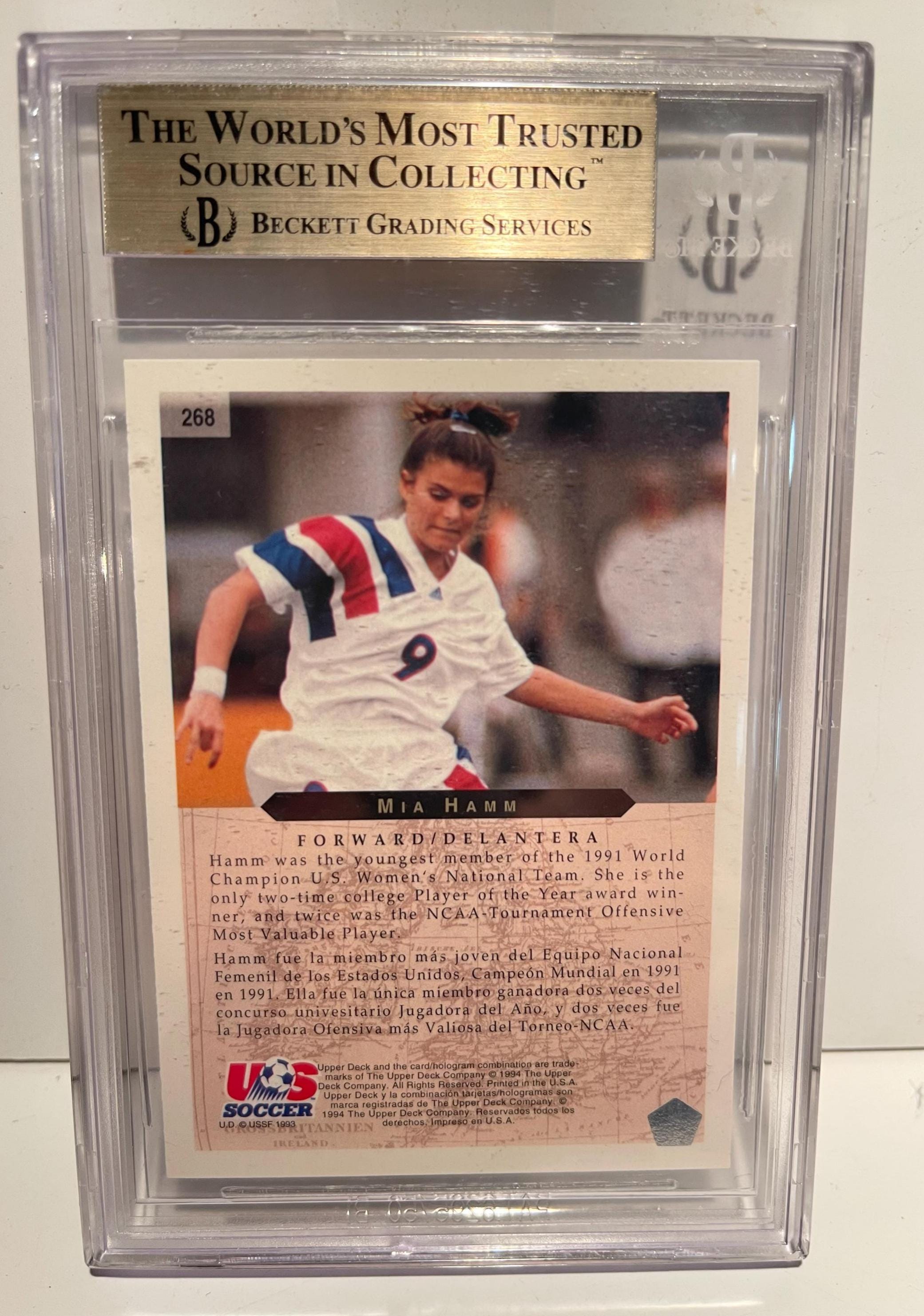 Mia Hamm 1994 Upper Deck World Cup Soccer #268 English/Spanish