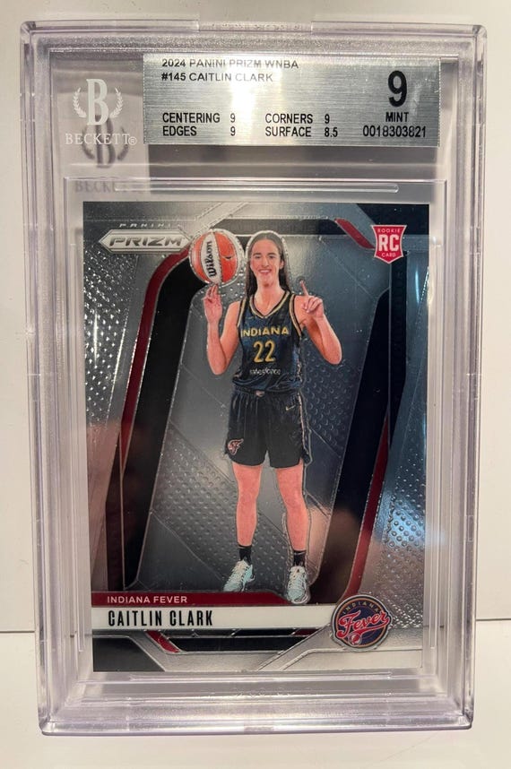 caitlin clark graded card Fearless Rookie PSA  Vintage and Antique Gifts 2024 PANINI PRIZM WNBA Card Number Caitlin Clark Indiana Fever Autographed