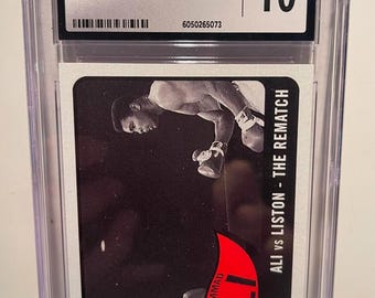 2021 Topps People's Champ Collection Muhammad Ali VS Sonny Liston The Rematch CGC 10 Gem Mint Boxing Legend Graded Encased